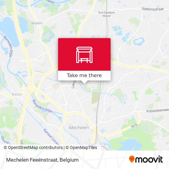 Mechelen Feeënstraat map