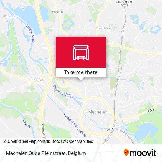Mechelen Oude Pleinstraat map