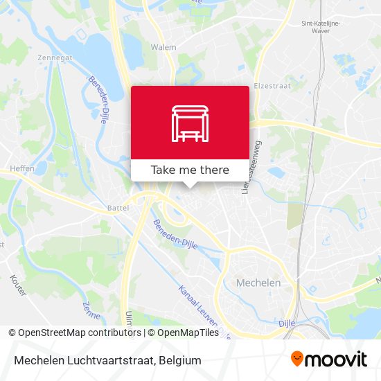 Mechelen Luchtvaartstraat map