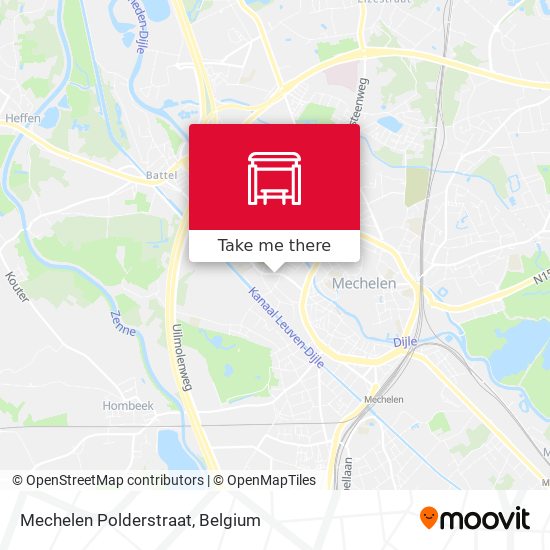 Mechelen Polderstraat map