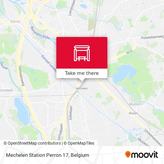 Mechelen Station Perron 17 plan