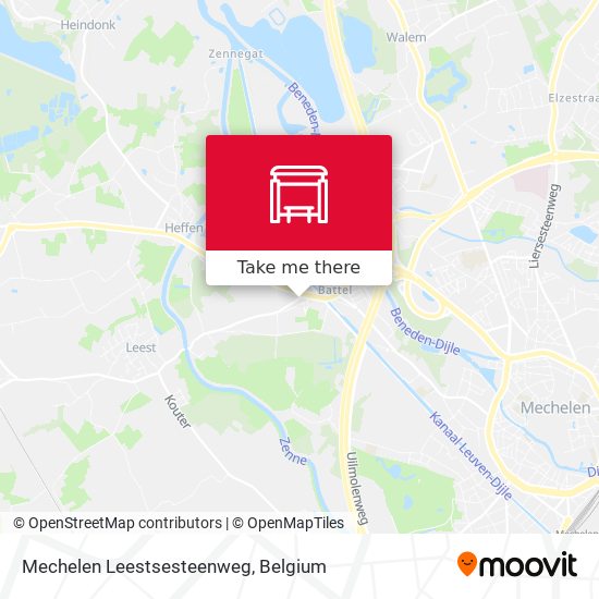 Mechelen Leestsesteenweg plan