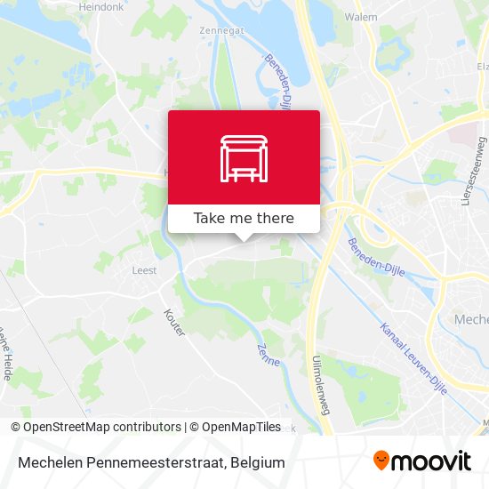 Mechelen Pennemeesterstraat map