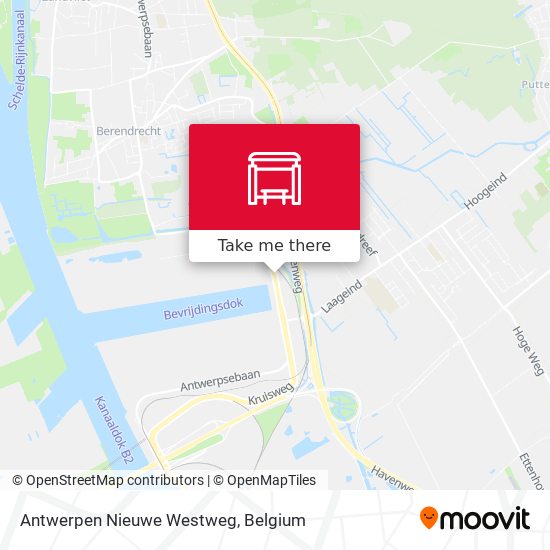 Antwerpen Nieuwe Westweg plan