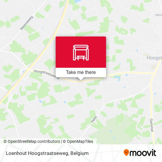 Loenhout Hoogstraatseweg map