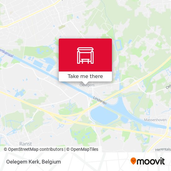 Oelegem Kerk map