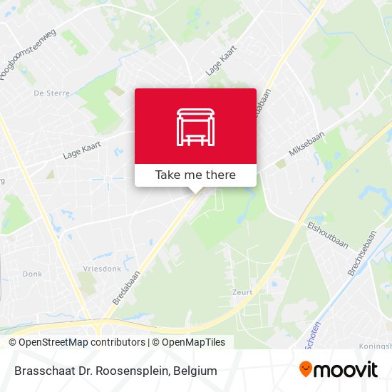 Brasschaat Dr. Roosensplein map