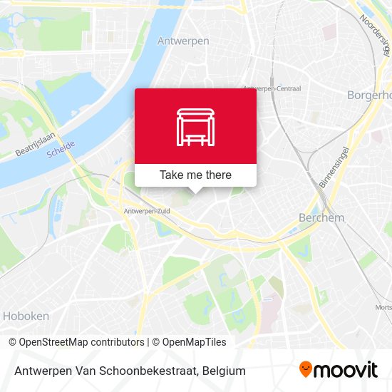 Antwerpen Van Schoonbekestraat plan
