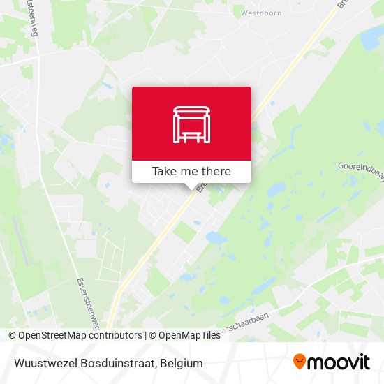 Wuustwezel Bosduinstraat map
