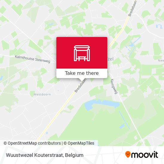 Wuustwezel Kouterstraat map