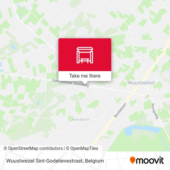 Wuustwezel Sint-Godelievestraat map