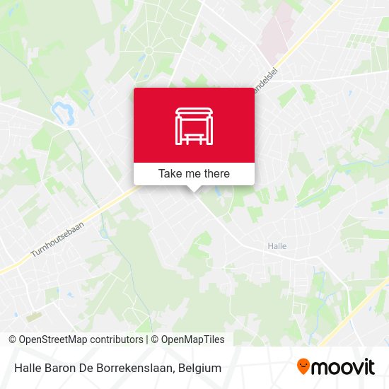 Halle Baron De Borrekenslaan map