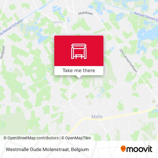 Westmalle Oude Molenstraat map