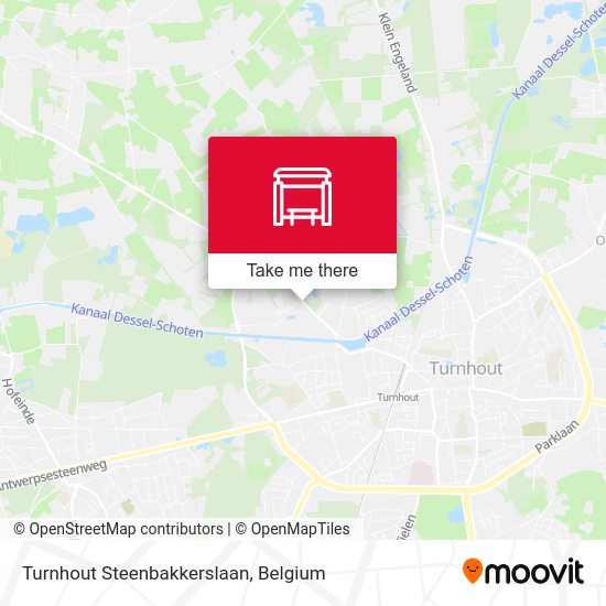 Turnhout Steenbakkerslaan map