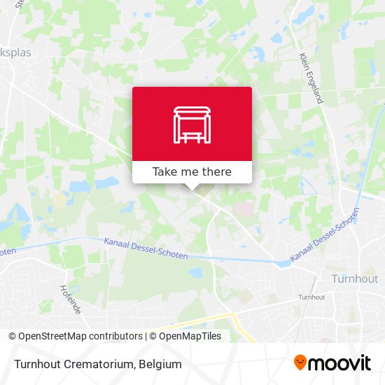 Turnhout Crematorium map