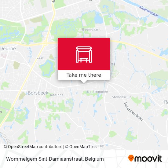 Wommelgem Sint-Damiaanstraat map