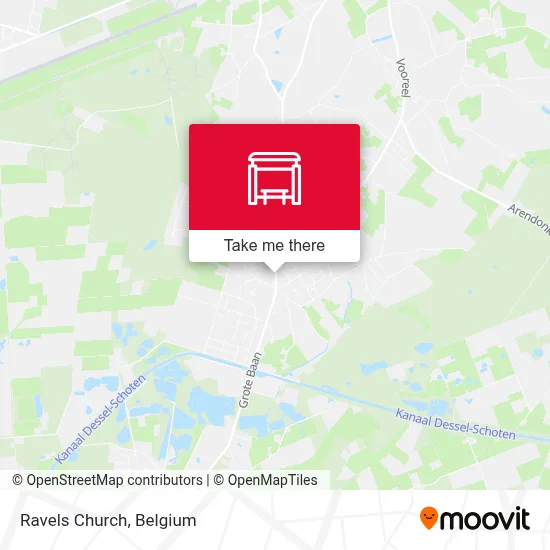 Ravels Church map