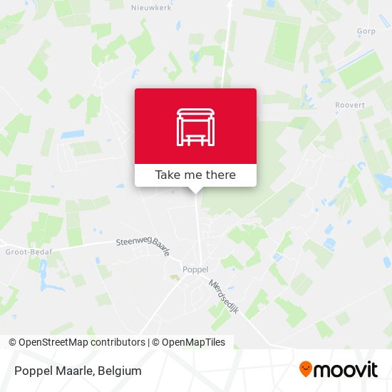 Poppel Maarle map