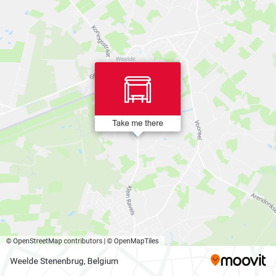 Weelde Stenenbrug map