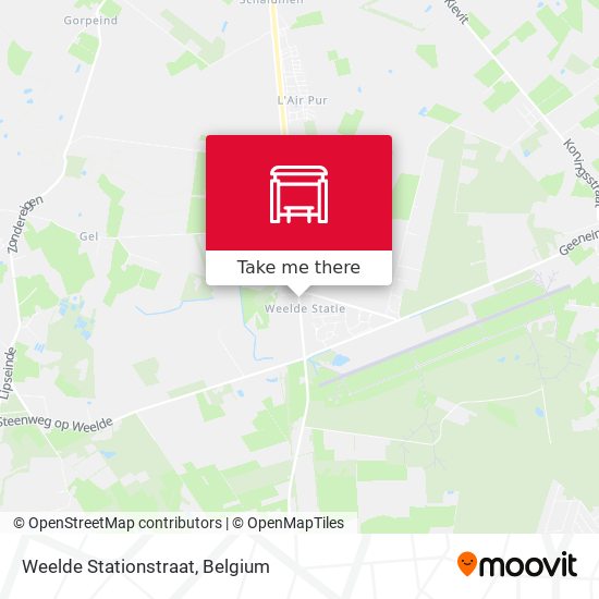 Weelde Stationstraat map