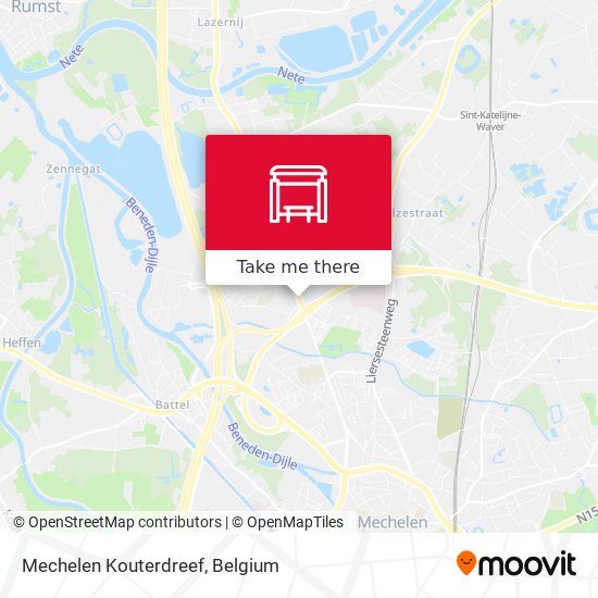 Mechelen Kouterdreef map