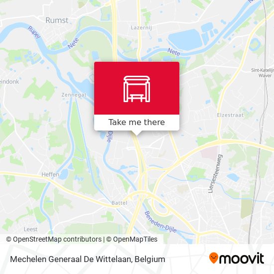 Mechelen Generaal De Wittelaan map