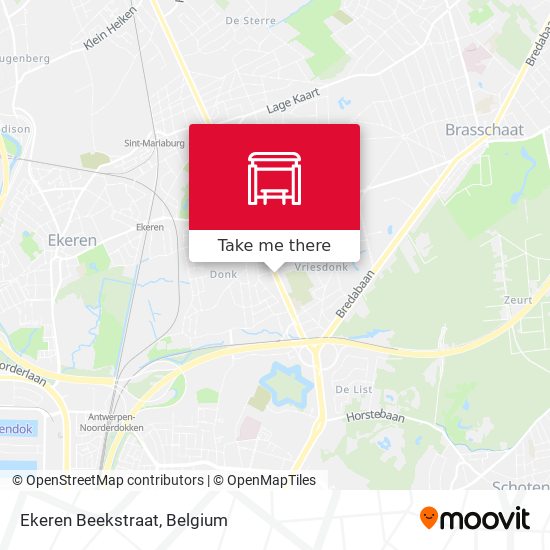 Ekeren Beekstraat map