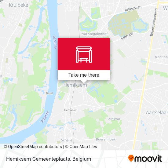 Hemiksem Gemeenteplaats map