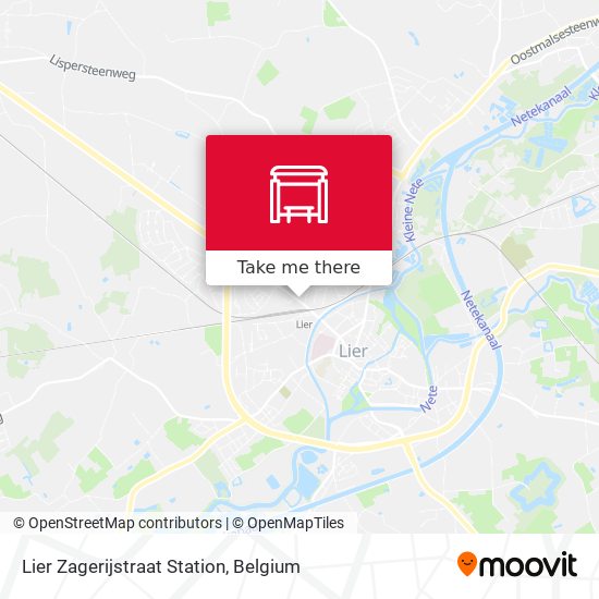 Lier Zagerijstraat Station map