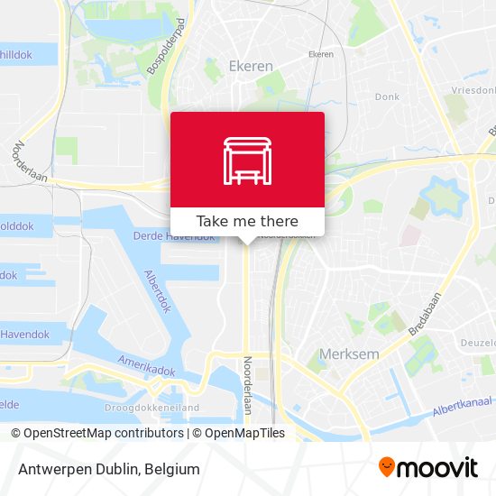 Antwerpen Dublin map