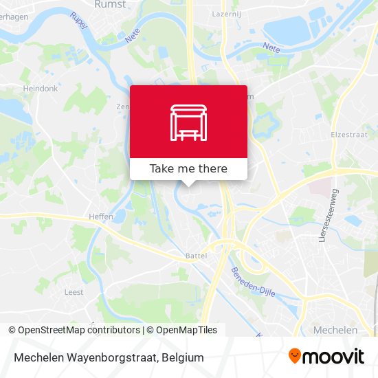 Mechelen Wayenborgstraat map