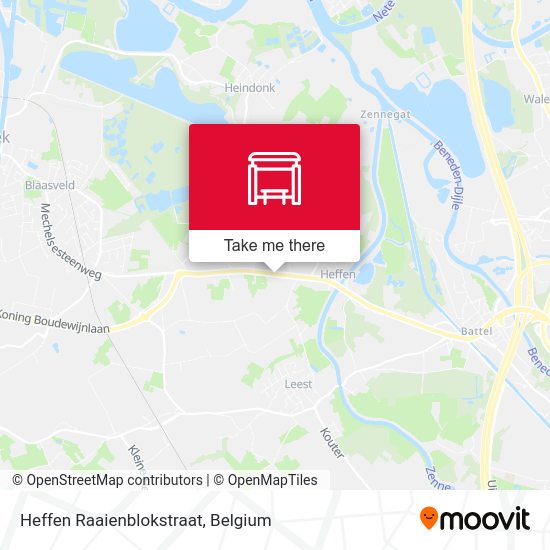 Heffen Raaienblokstraat plan
