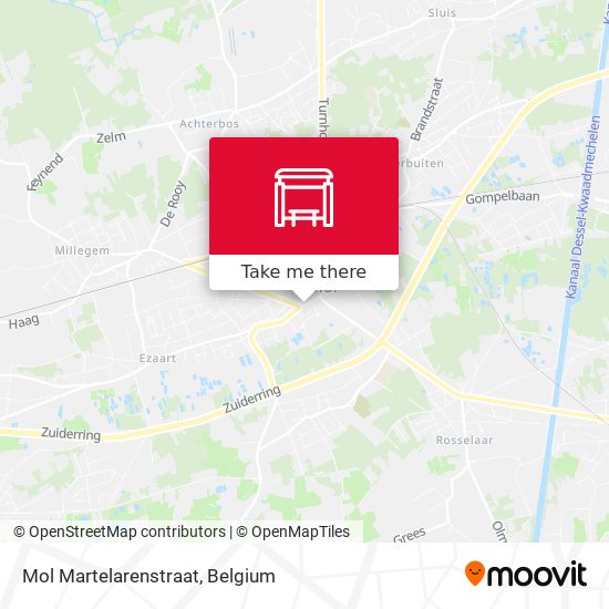 Mol Martelarenstraat map