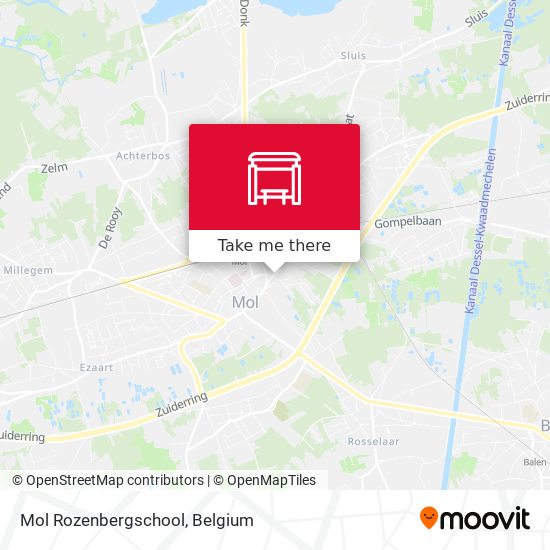 Mol Rozenbergschool map
