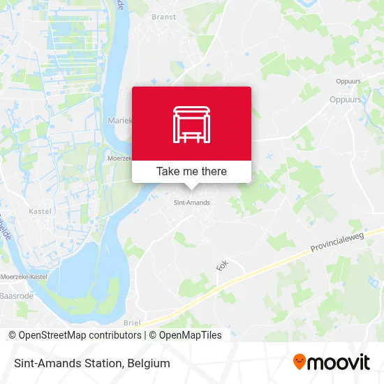 Sint-Amands Station map