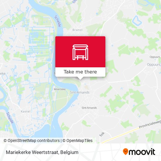 Mariekerke Weertstraat map