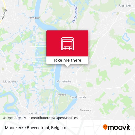 Mariekerke Bovenstraat map