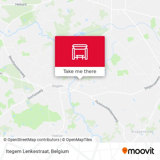 Itegem Lenkestraat map