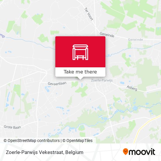 Zoerle-Parwijs Vekestraat plan