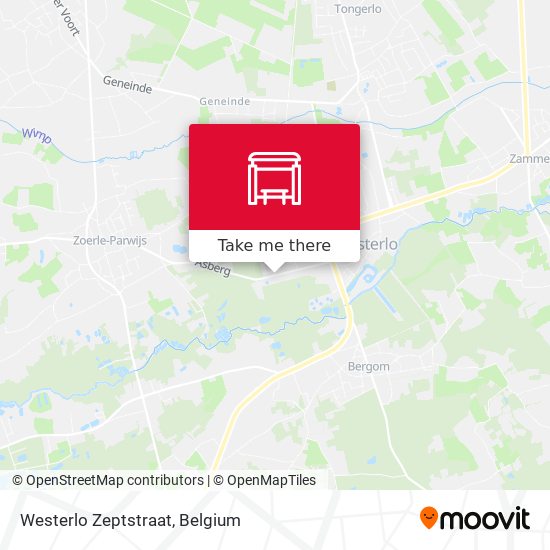 Westerlo Zeptstraat map