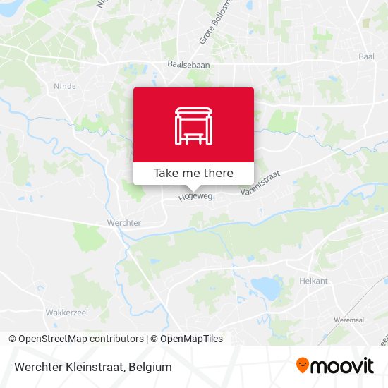 Werchter Kleinstraat map