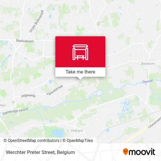 Werchter Preter Street map