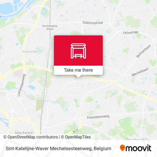 Sint-Katelijne-Waver Mechelsesteenweg map