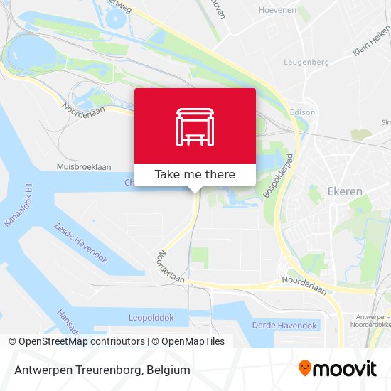Antwerpen Treurenborg map