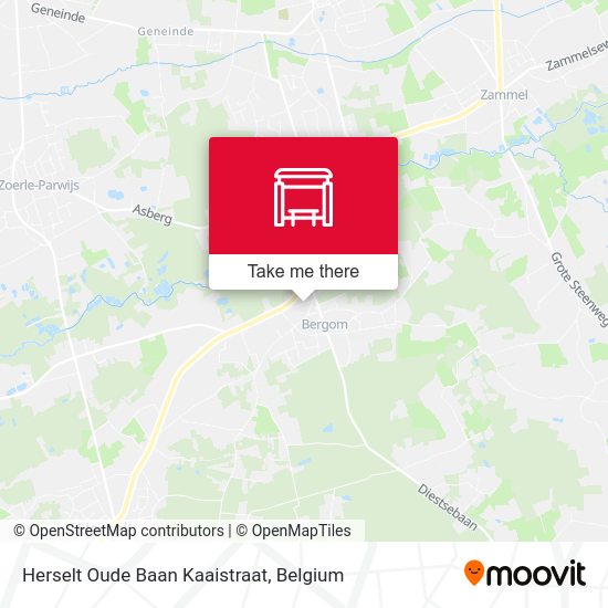 Herselt Oude Baan Kaaistraat map