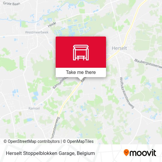 Herselt Stoppelblokken Garage map