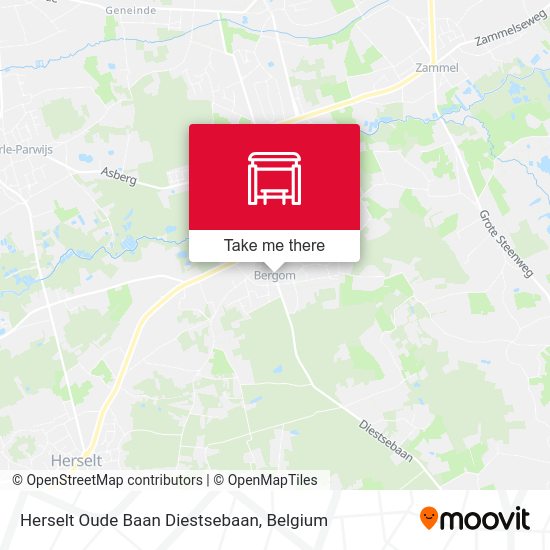 Herselt Oude Baan Diestsebaan map