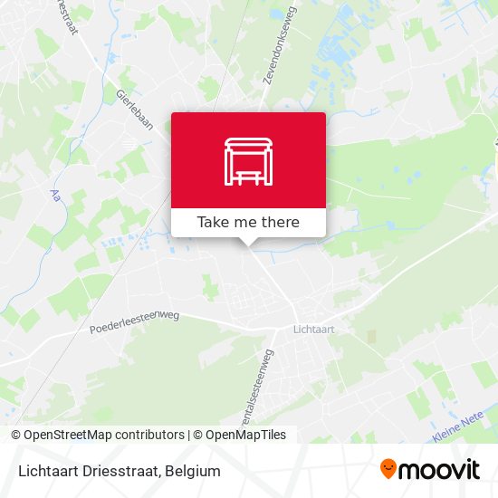 Lichtaart Driesstraat map