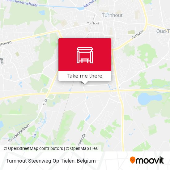 Turnhout Steenweg Op Tielen map