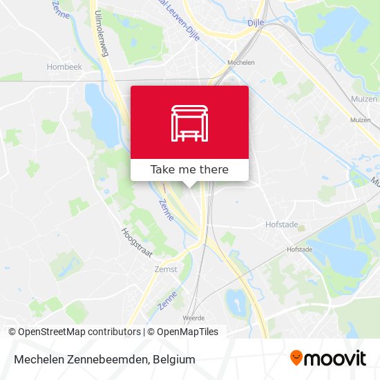 Mechelen Zennebeemden map